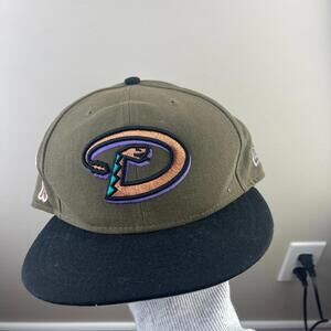 Vintage Arizona Diamondbacks New Era Fitted Hat 7 3/8